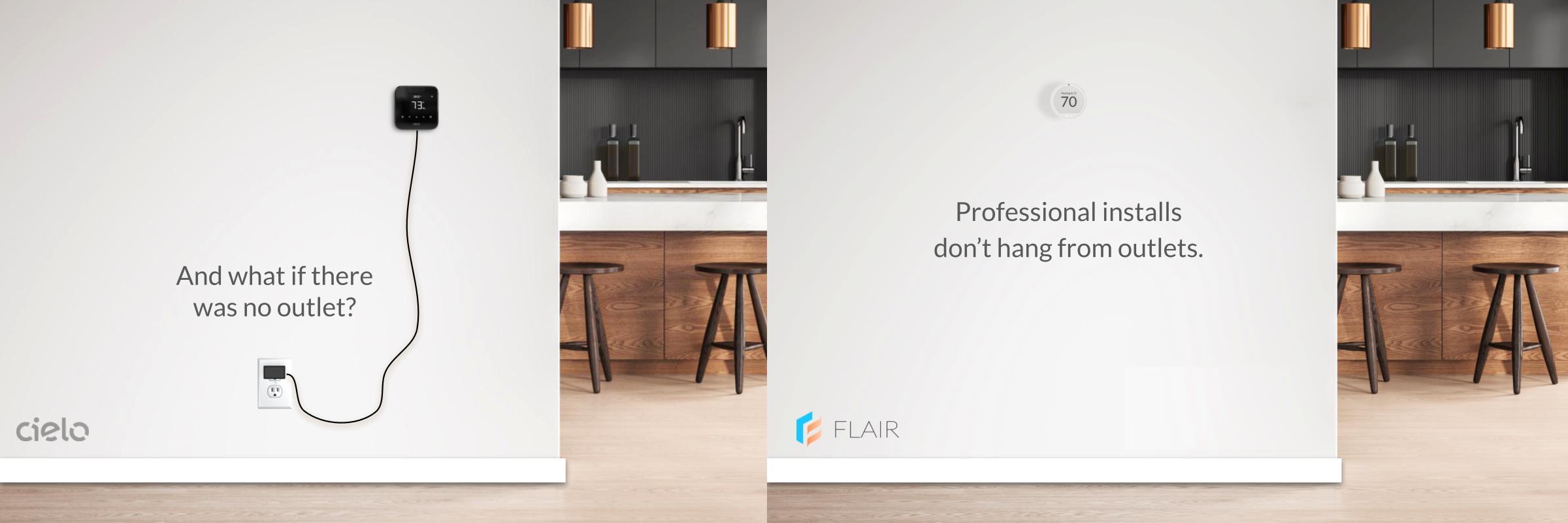 Wire-free installation — Flair Staged Heating