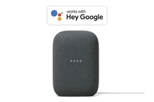 Google Nest Smart Speaker and Works with Hey Google badge.